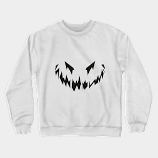 Smiling Pumpkin Devil Face 2 Crewneck Sweatshirt